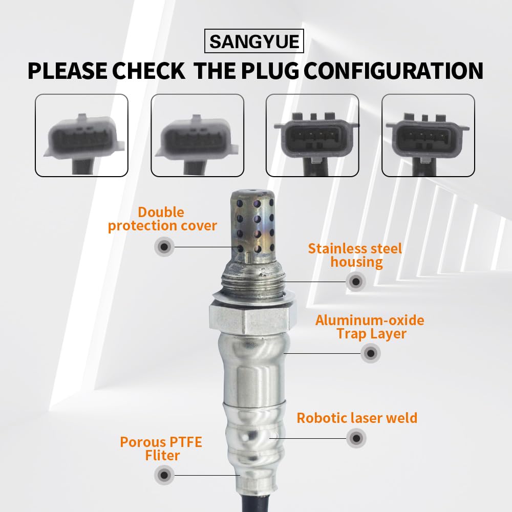 Sangyue 4PCS Oxygen O2 Sensor 1 & 2 (Only fit 3.5L Engine)