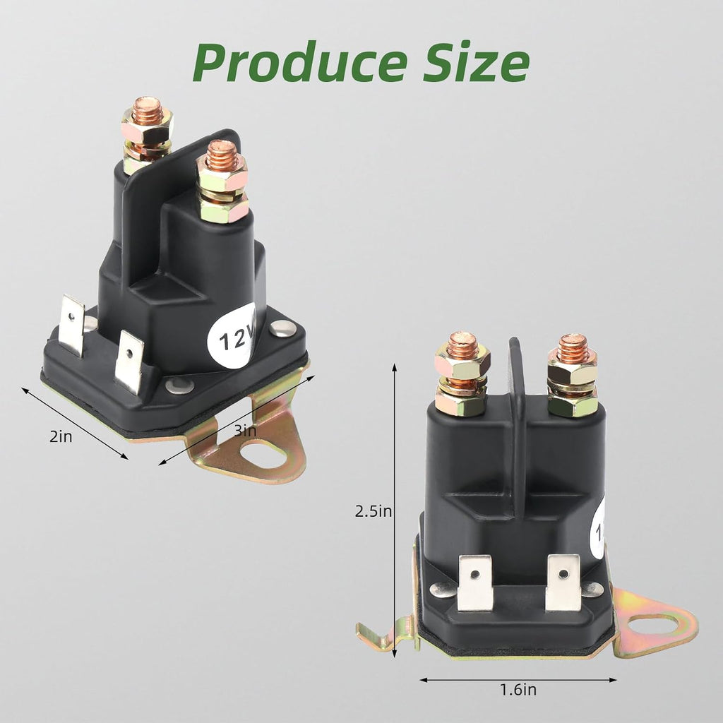 Starter Solenoid for Husqvarna 192507 Lawn Tractor Starter Solenoid 725-06153A 725-06153 Compatible with MTD Troy