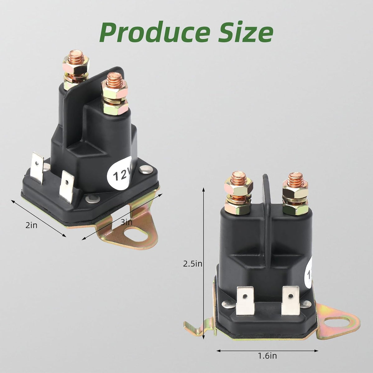 Starter Solenoid for Husqvarna 192507 Lawn Tractor Starter Solenoid 725-06153A 725-06153 Compatible with MTD Troy