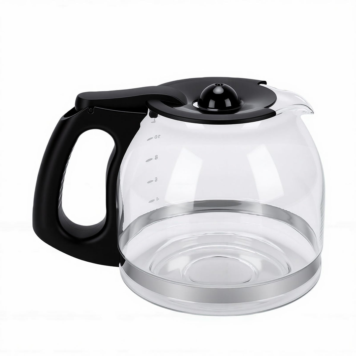 ASHATA Borosilicate Glass Coffee Carafe 1.8L, Replacement Pot for 12 Cup Coffee Maker with Sturdy Handle