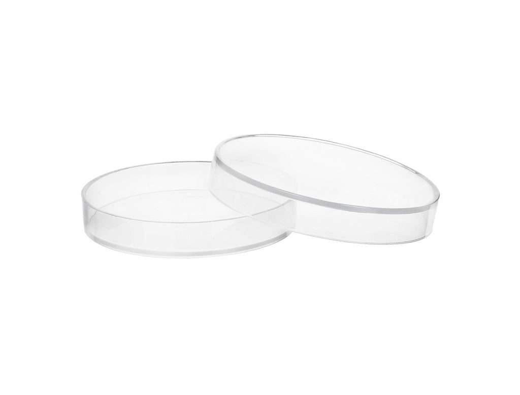 Plastic Petri Dish with Lid - 2" Diameter, 0.5" Depth - Molded in Polypropylene - Reusable - Translucent