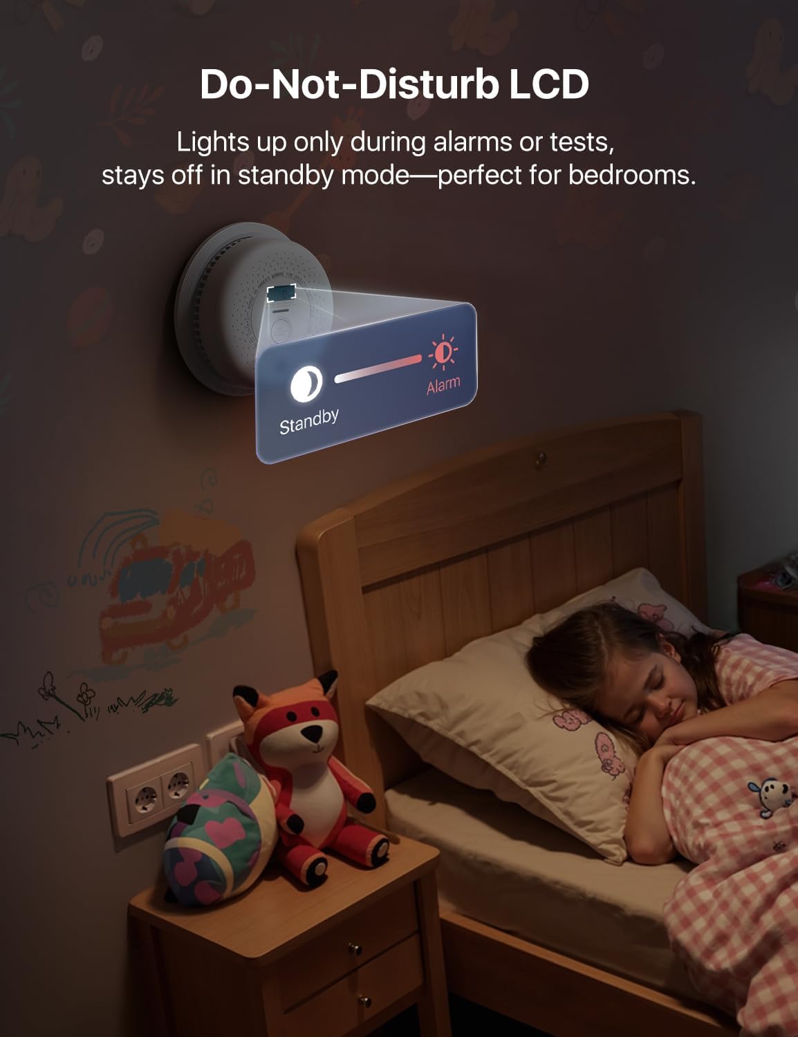 Smoke Detector and Carbon Monoxide Detector, SC01, 1-Pack | 10-Year Sealed Battery (Not Hardwired), Real-Time CO and