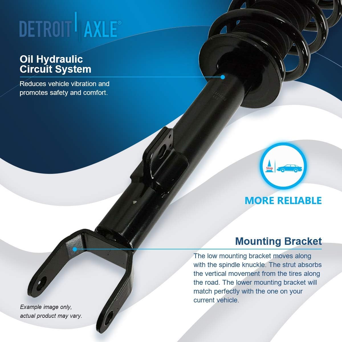 Detroit Axle - RWD Front Struts Kit for 2011-2022 Dodge Charger