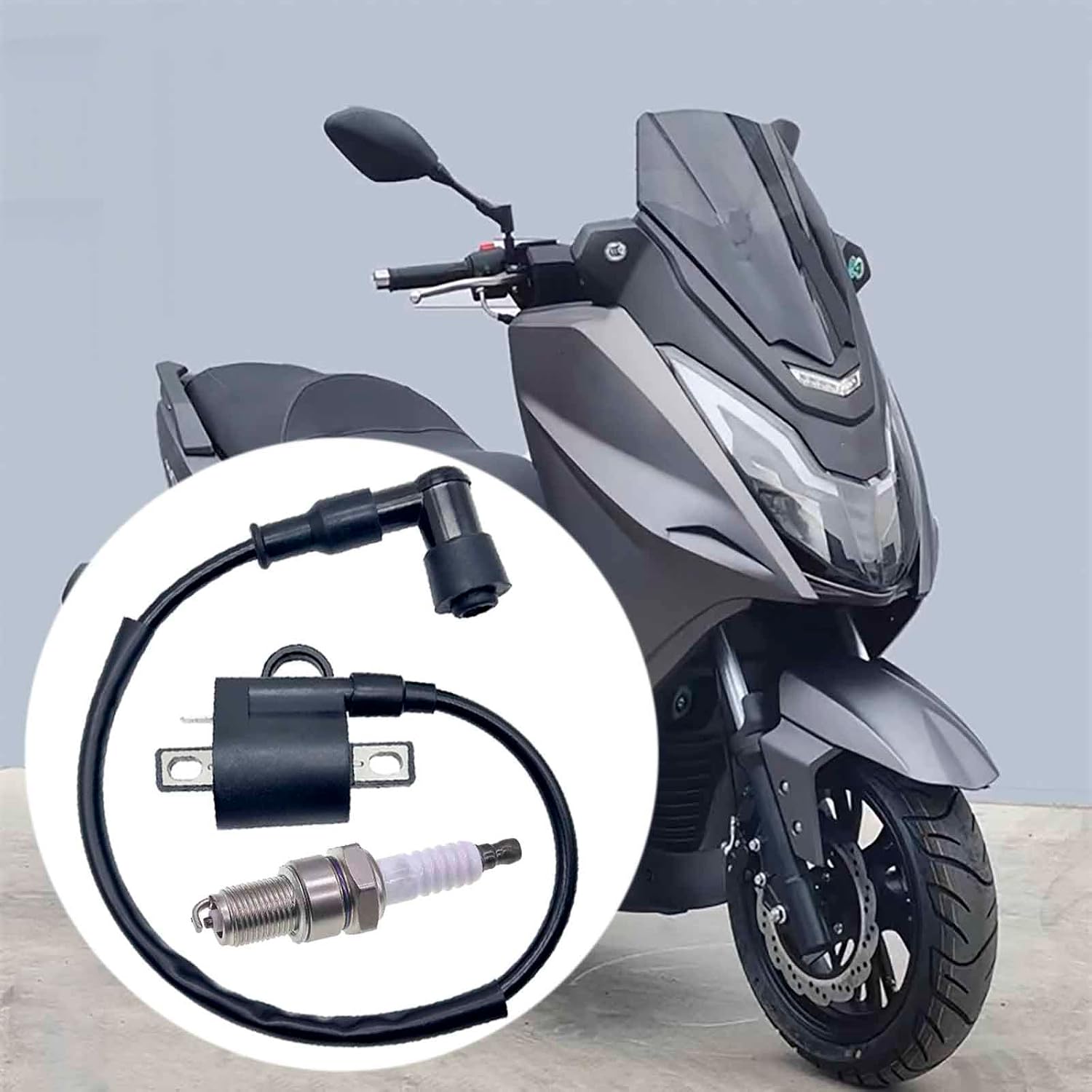 GY6 Racing Ignition Coil SSR 125 Spark Plug Wire with Spark Plug for 50CC 90CC 110CC 150CC 200CC 125CC 250CC Moped