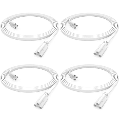 (4-Pack) 2FT Female to Female Connecting Cords for T5 T8 LED Shop Light