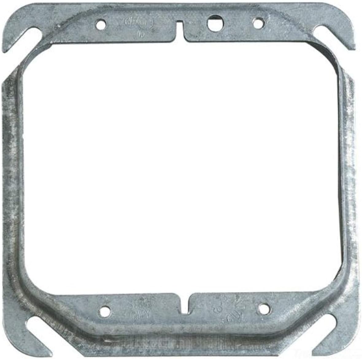 Steel City 52C17-25 Device Cover, Square, Raised, 4-Inch, Galvanized, 25-Pack