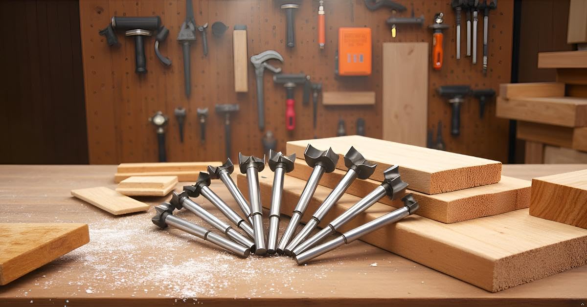 Forstner Drill Bit Set 15-35mm 16 Pcs Carbide Forstner Bits HSS | Wood Tool Punching Bit Wood Slabs Flat Wing
