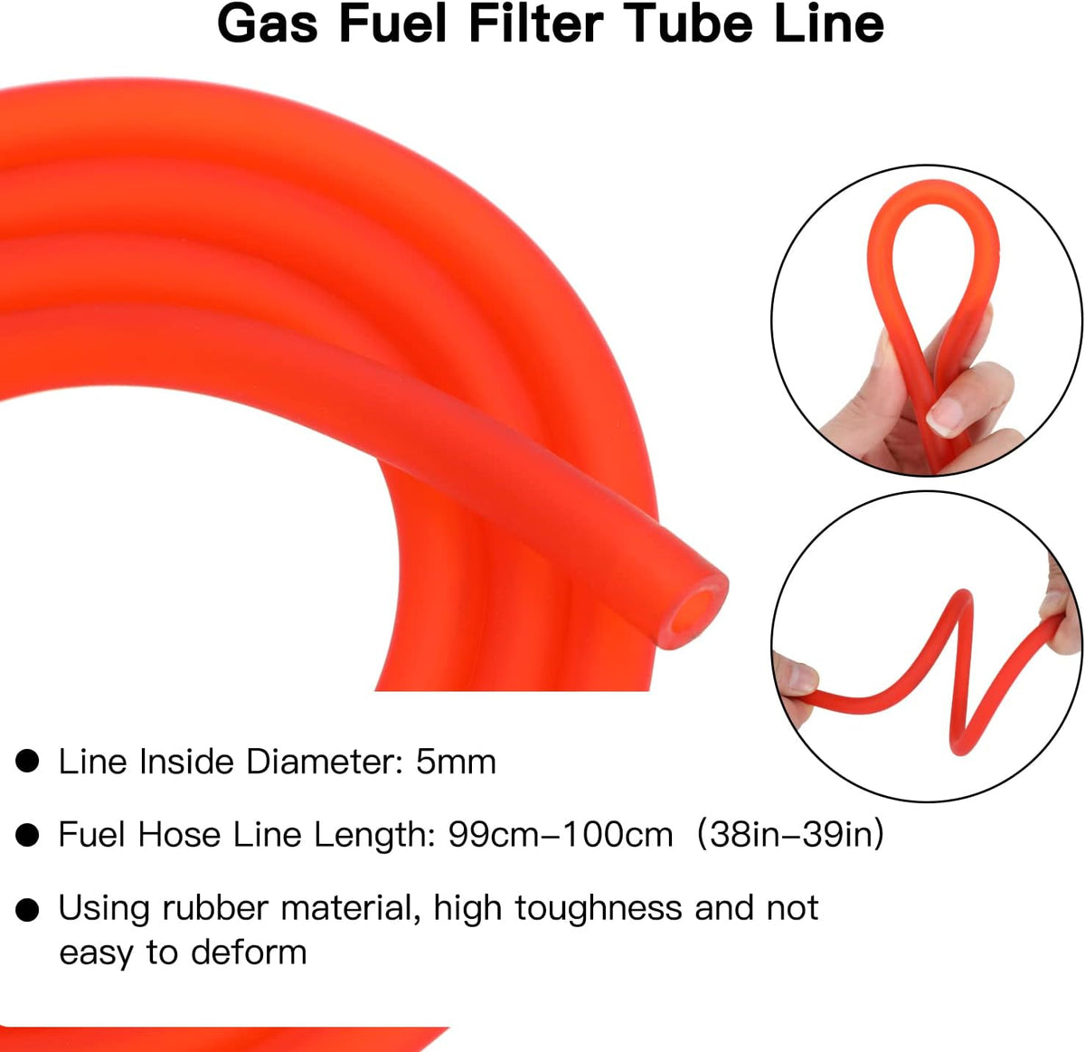 GREHUA GY6 Fuel Line for 50cc 150cc SSR 125 110 Dirt Bike Scooter Moped ATV