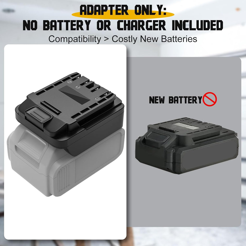 Battery Adapter Compatible for Dewalt 20V Battery to Fit for Hyper Tough