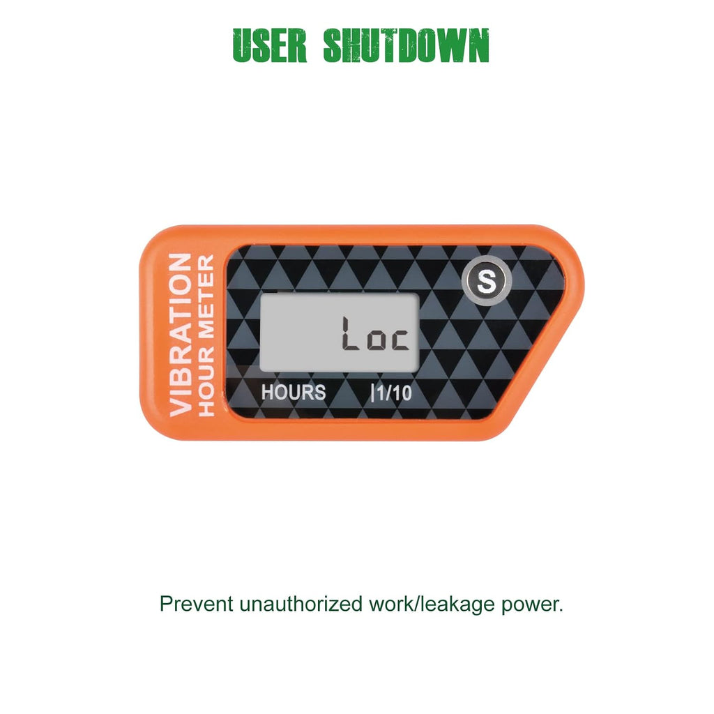 YOOREAL Vibration Hour Meter,Maintenance Hours Waterproof IP68