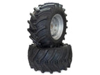 (2) Aggressive Tire Assemblies 24x12.00-12 Fits Hustler Super Z 60" 606968