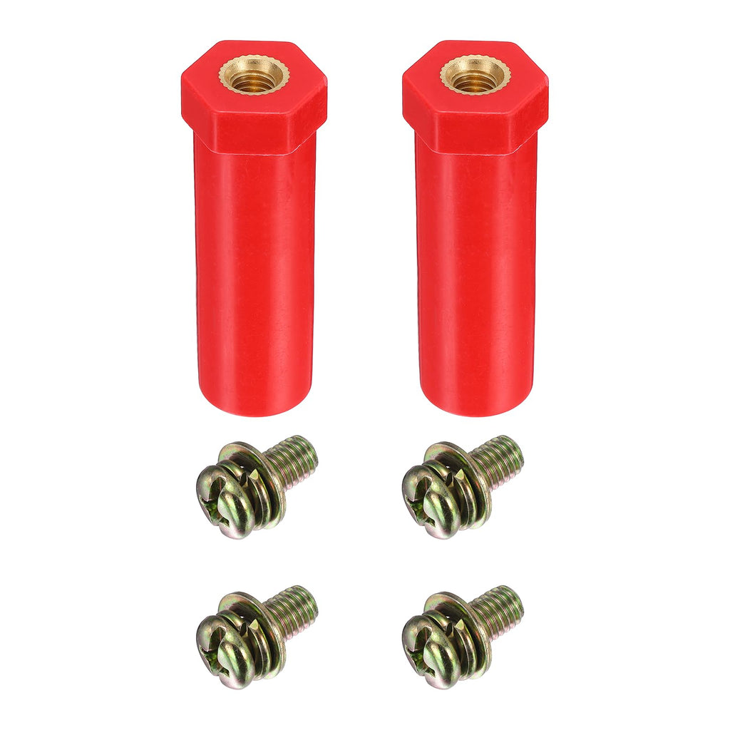 MECCANIXITY 2pcs 20x90mm M8 Busbar Insulator Polyester Standoff Insulators