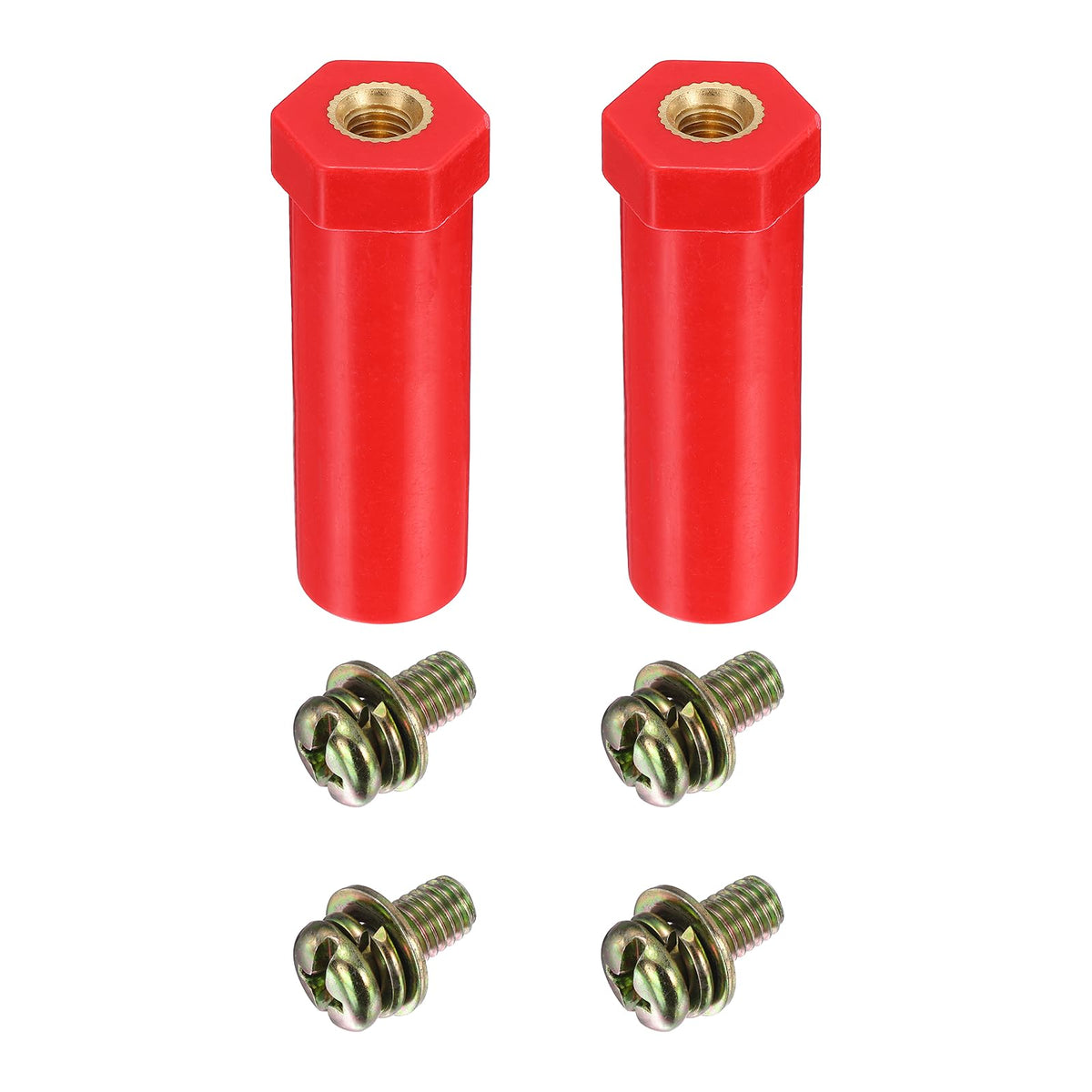 MECCANIXITY 2pcs 20x90mm M8 Busbar Insulator Polyester Standoff Insulators