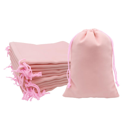 8x10 Dusty Rose Jewelry Gifts Favors Velvet Drawstring Bags