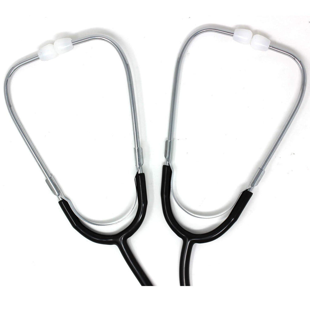 Dual Head Teaching Stethoscope - Nursing Student Stethoscope - Medical Training Stethoscope, Black