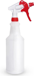 32 OZ Empty Plastic Spray Bottle, Heavy Duty with Adjustable Spray Nozzle, Chemical Resistant, All Purpose