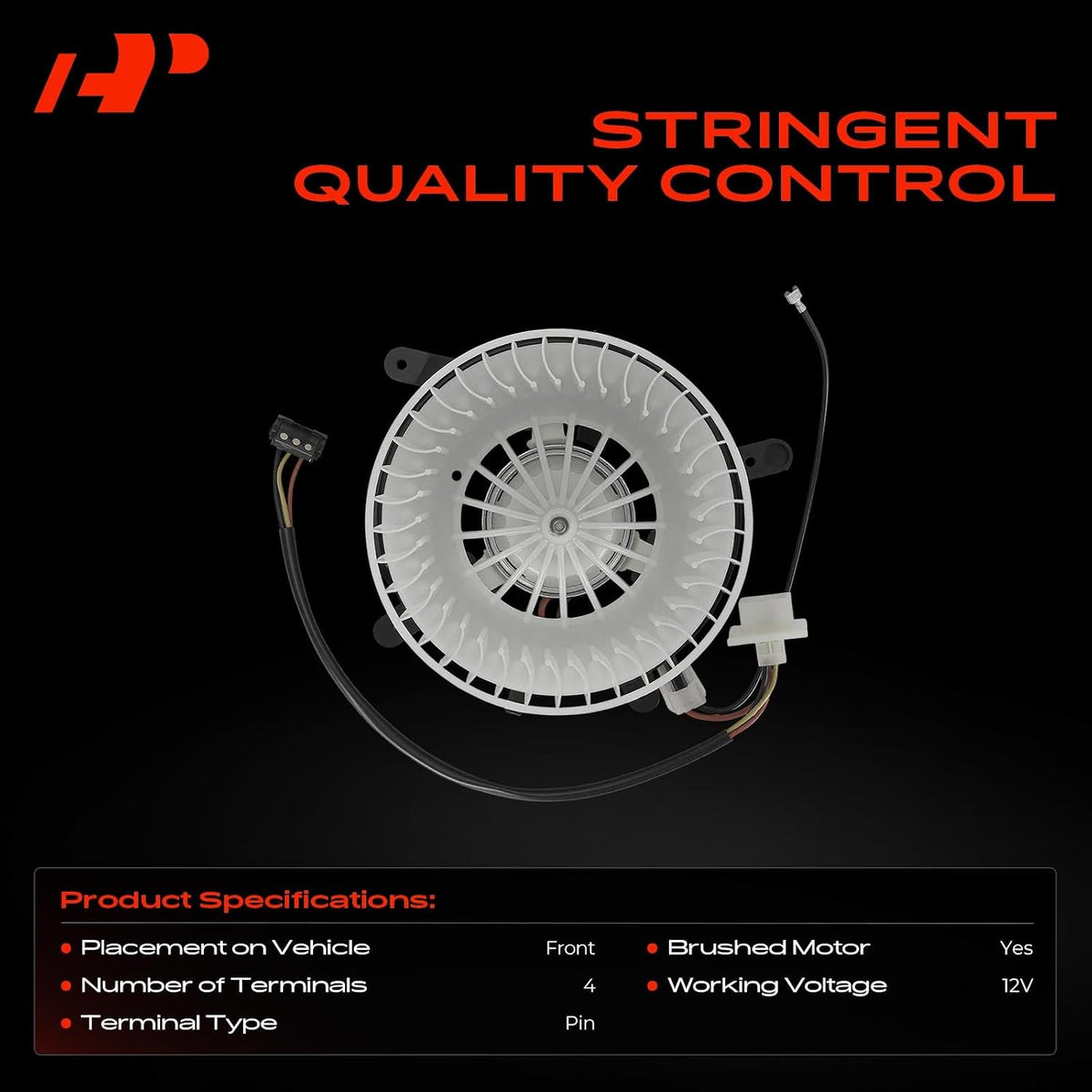 A-Premium Front HVAC Heater Blower Motor with Fan Cage