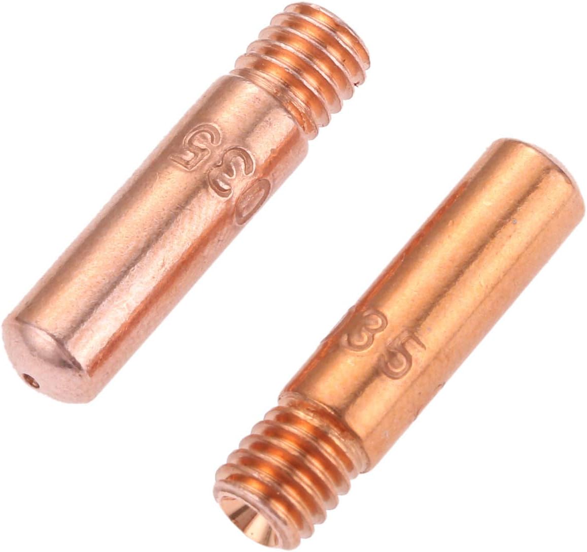30Pcs Mig Welding Contact Tips 11-35 0.035" Compatible with Tweco Mini