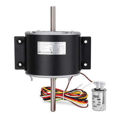 RV AC Fan Motor Compatible with Genteq F48AF70A61 and Broad-ocen Air Condenser 3315332.005, Condenser Fan Motor Compatible with Dometic Brisk Air II Penguin B57915 B59516 B59146 B59186 B59196 B59530