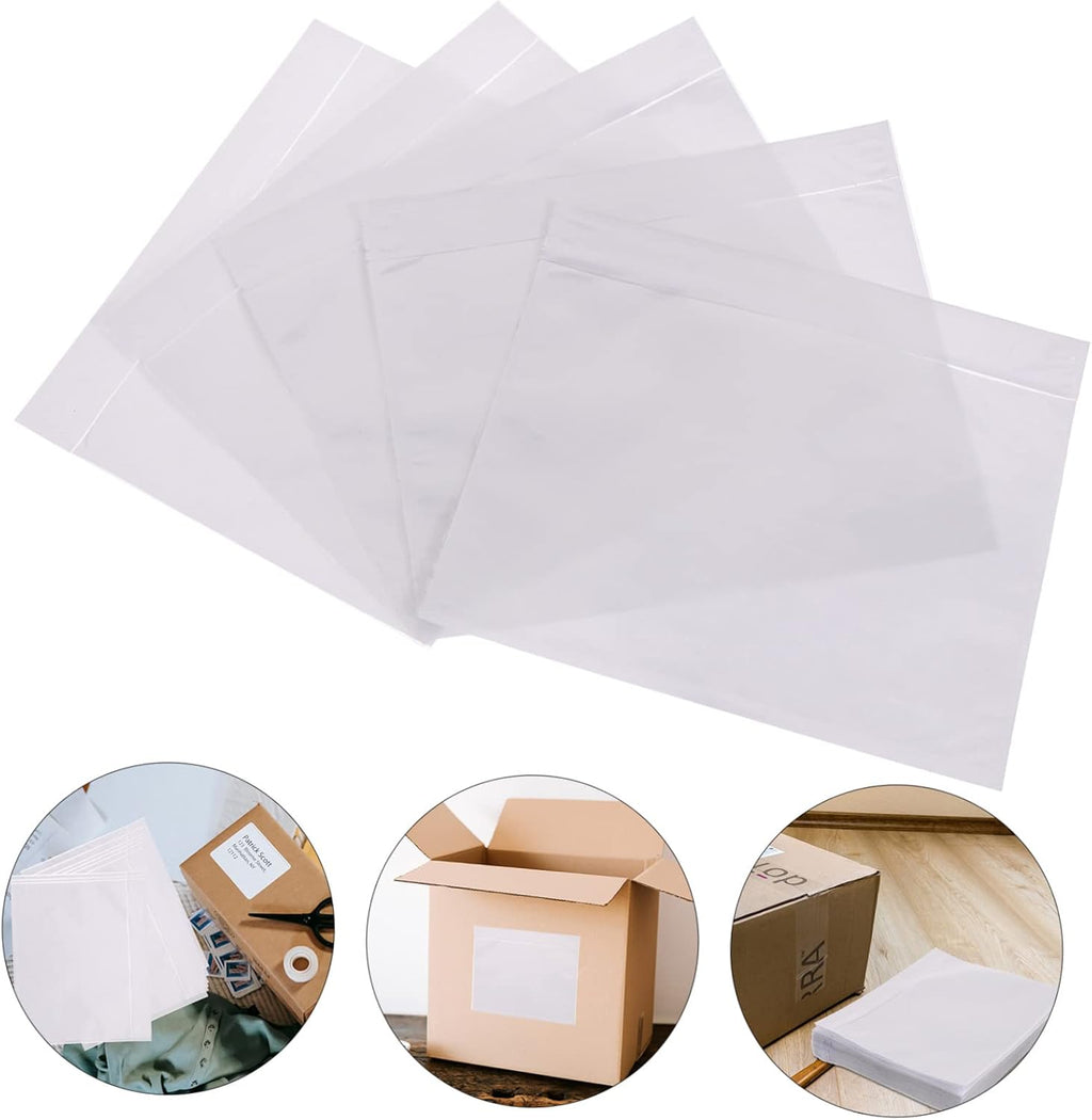Packing List Pouches 100Pcs PE Self Adhesive Envelope for Dispatch Bill