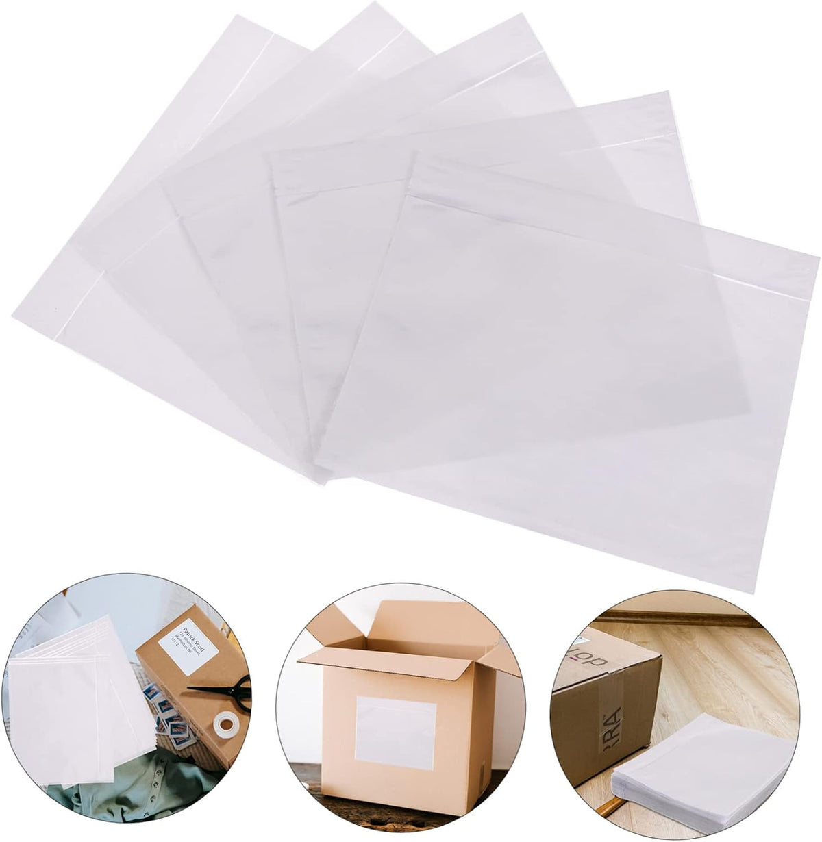 Packing List Pouches 100Pcs PE Self Adhesive Envelope for Dispatch Bill