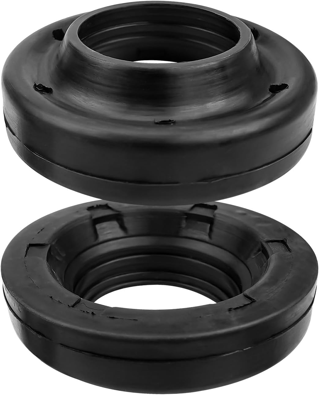 2 Pcs Front Upper Coil Spring Isolators Fit for Jeep Wrangler JK JKU