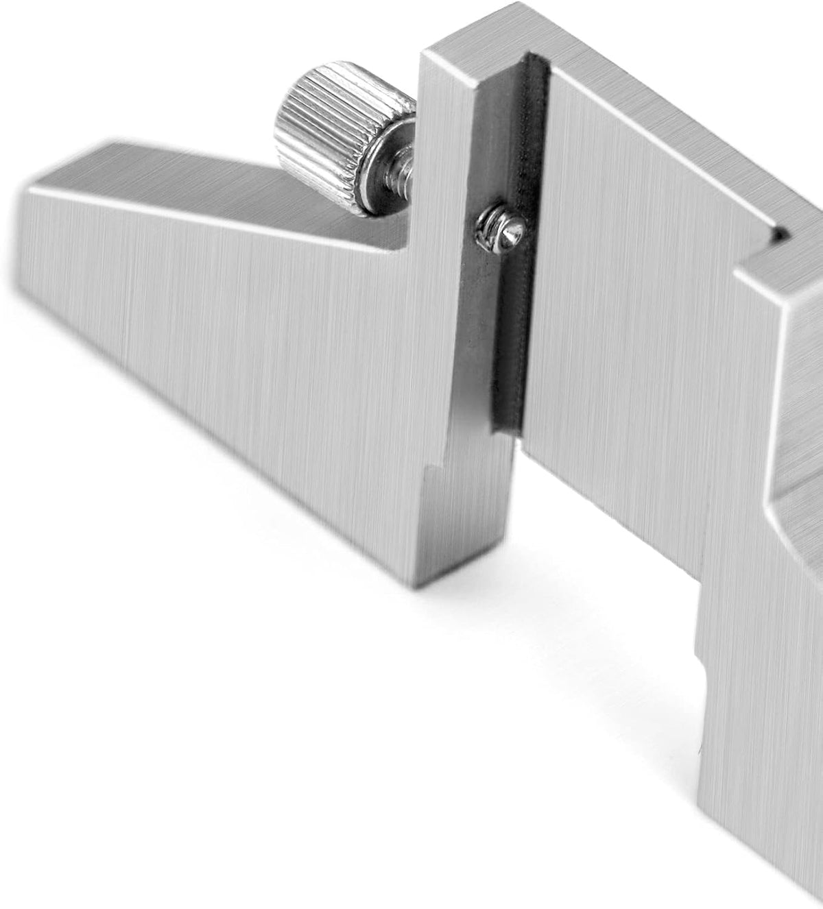 QWORK Caliper Depth Base Carbon Steel T-Bar Attachment for Dial/Digital/Vernier Calipers 4", 6", 8", 12"