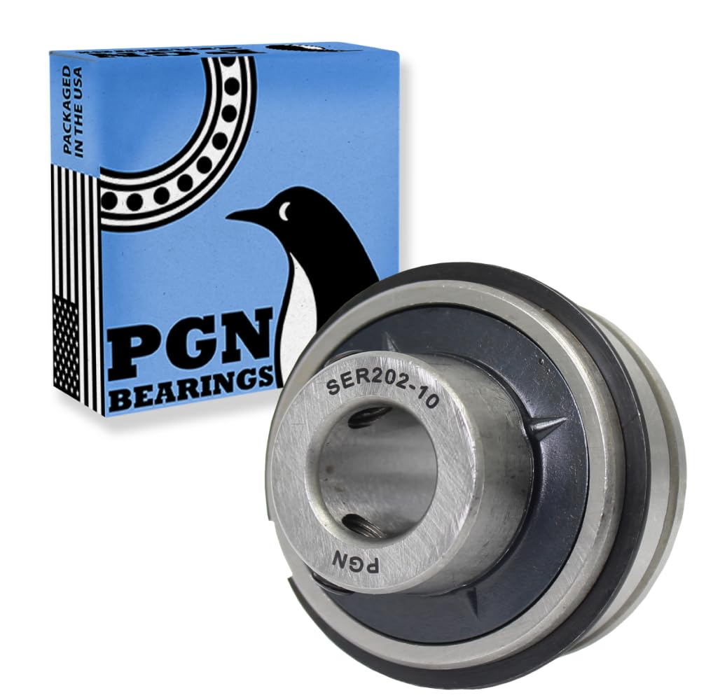 PGN SER202-10 (1 Pack) Insert Ball Bearing - 5/8" Bore, Snap Ring