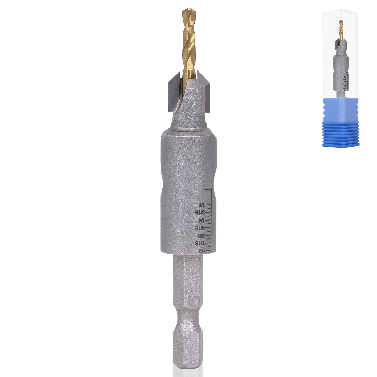 KEENTECH 3/8" x 1/8" Carbide Tipped Countersink Drill Bit