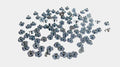 100 Pack 10-24 T-Nuts 5/16" Barrel Zinc Plate 1/4" Hole 3#10C005