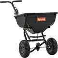 Push Spreader Pro for Seed, Fertilizer and Lawn Care, 85 lb Capacity with 10 Ft Spread Width and Pneumatic Tires
