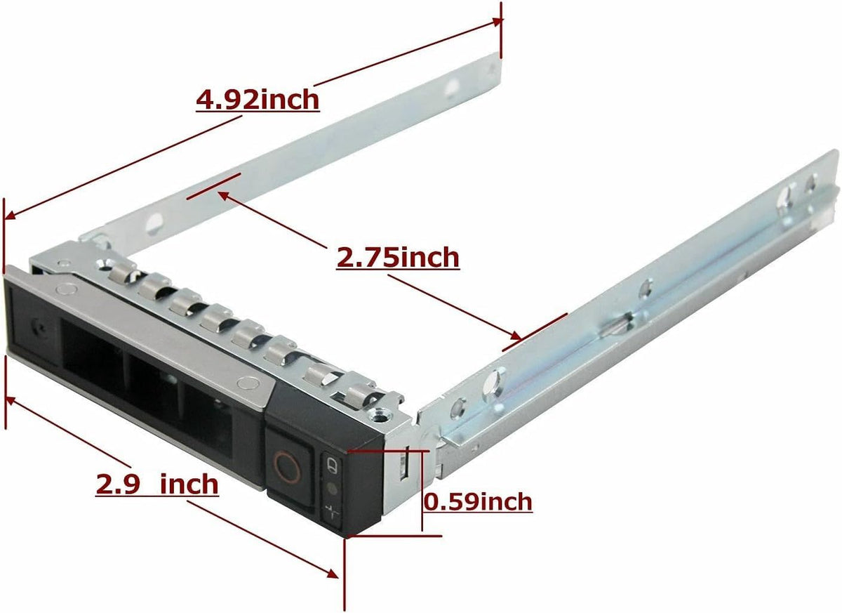 3-Pack 2.5"Hard Drive Tray Caddy 0DXD9H Compatible for Dell PowerEdge Serve