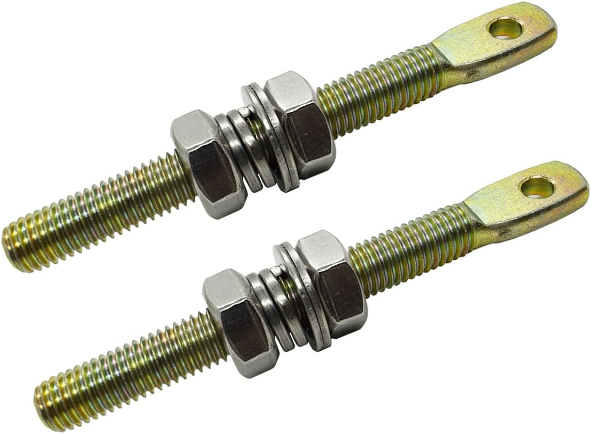 Automatic Gate Opener Tie Rod Chain Connection Hardware,Sliding Gate Roller Chain Bolt Tensioner Compatible with ANSI #40#41#428 (Flat, L)