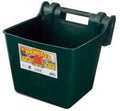 Plastic Hook Over Feeder | Mountable Livestock & Pet Feed Bucket | Horse Feed Bucket | Made in USA | 15 Quarts | Green