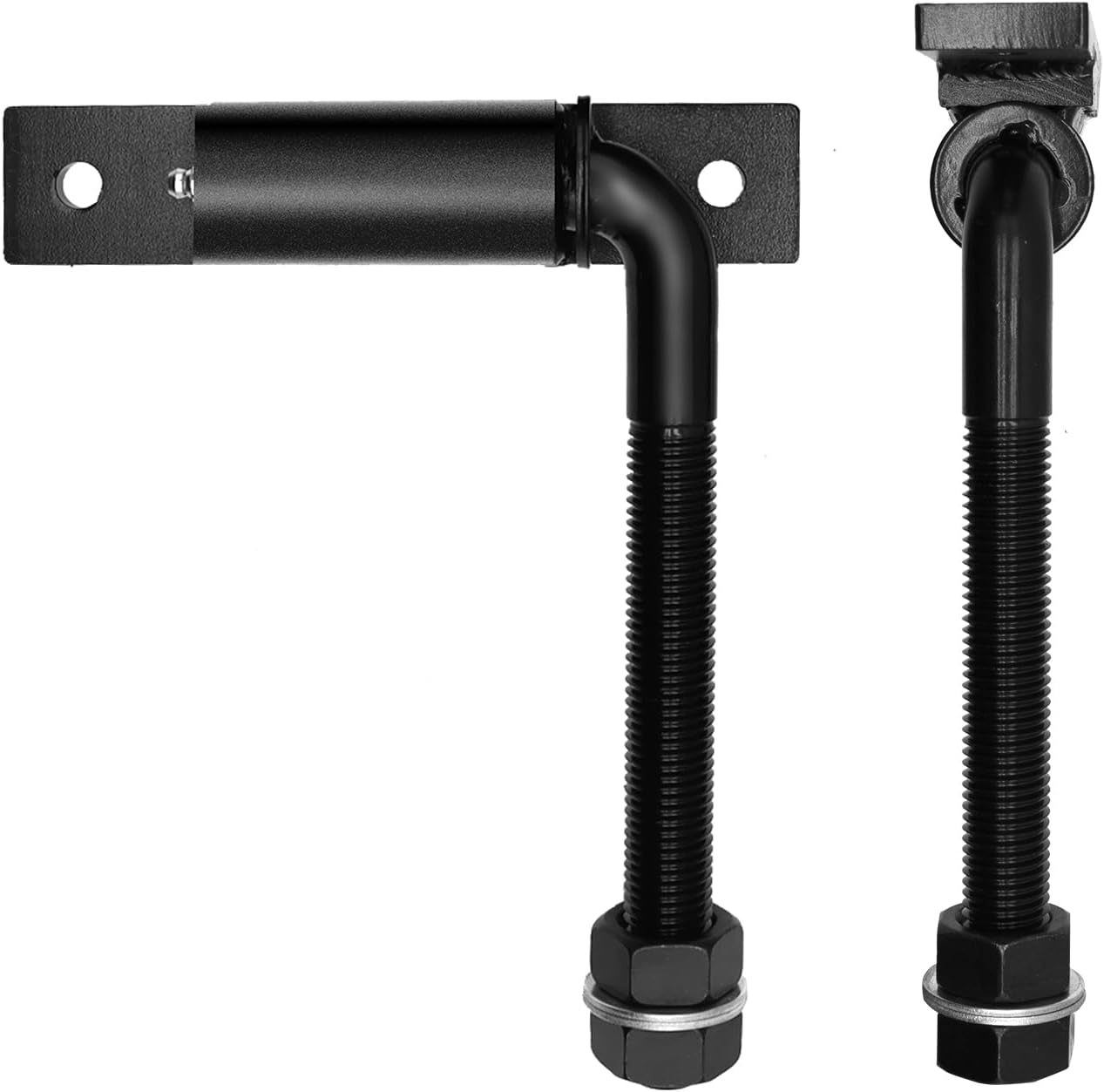 Heavy Duty 3/4" J-Bolt Gate Hinge, 7 Inch Adjustable Hinge, Supports Up to 1100 lbs, Weld-On Design for Wooden &