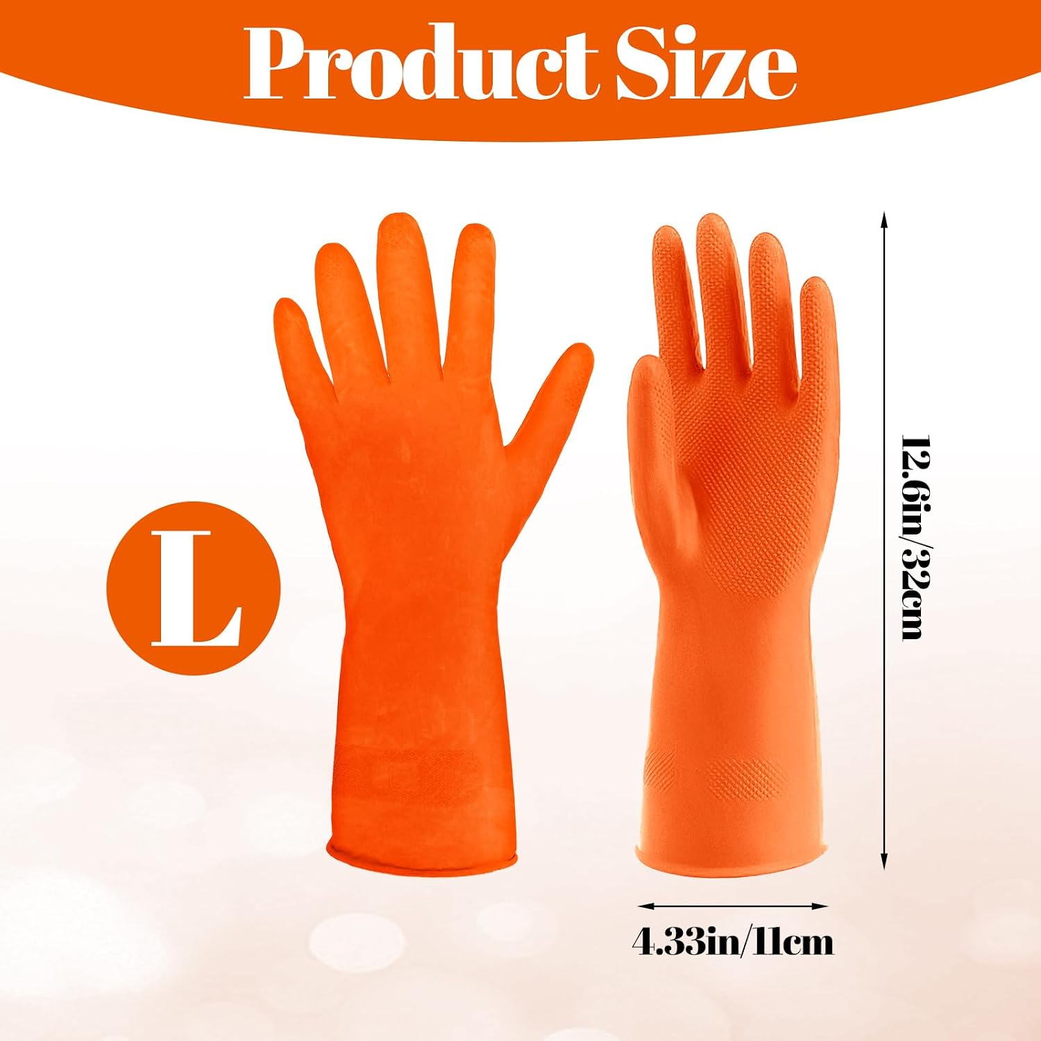 12 Pairs Kitchen Gloves for Washing Dishes, Rubber Cleaning Gloves for Dishwashing, Household Washing Dishes Cleaning