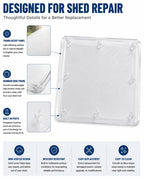 Shed Skylight Replacement Compatible with Suncast 0462978, Non-Vented Cover