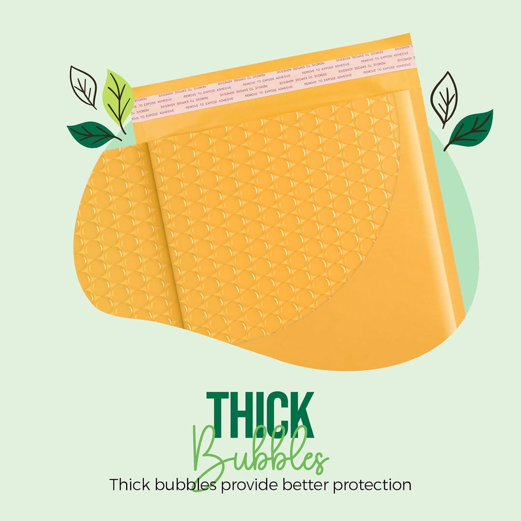 Kraft Bubble Mailers 8.5x12 Inch 40 Pack Padded Envelopes #2