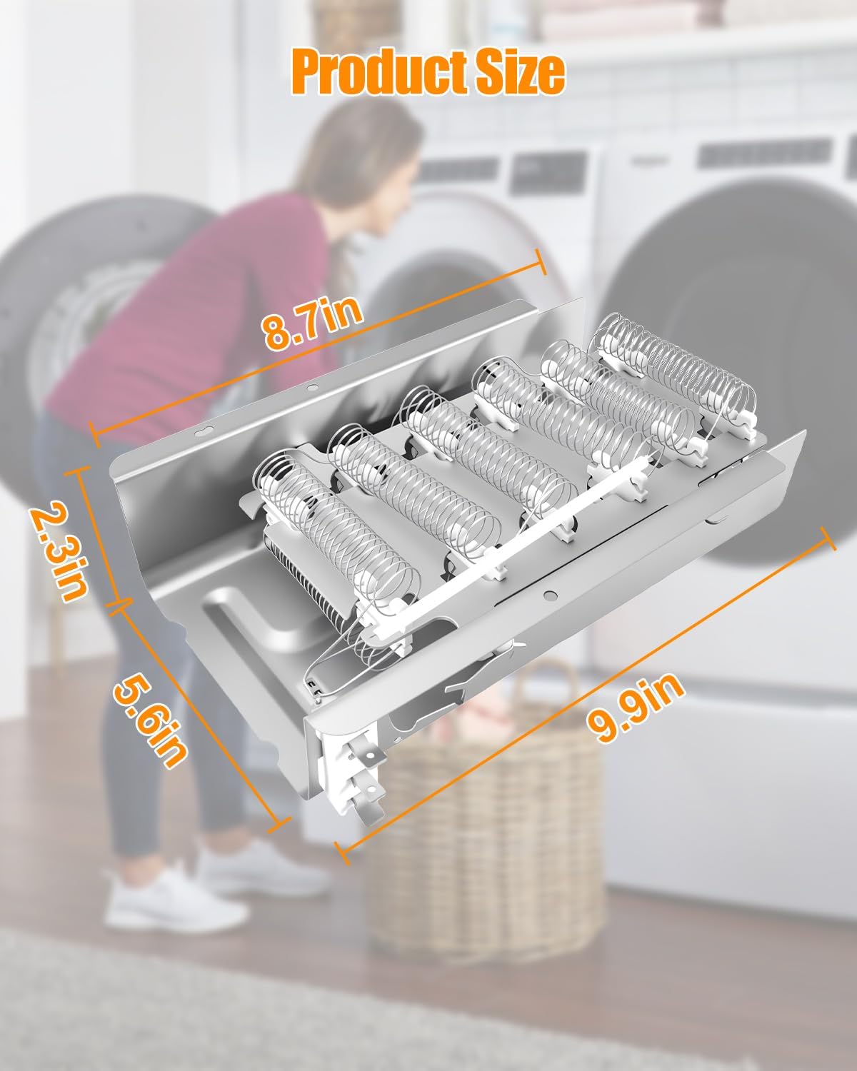 8573069 Clothes Dryer Heating Element Fit for Whirl-pool WED6400SB0