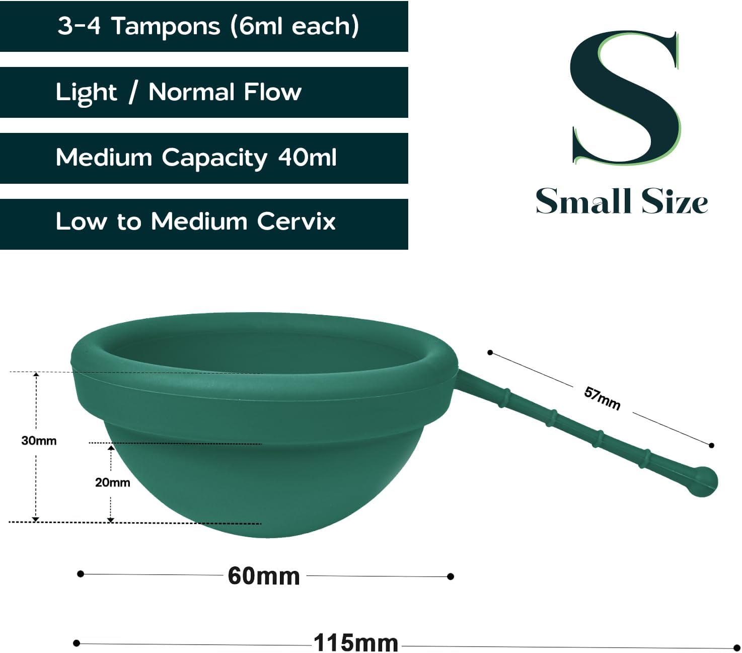 Reusable Menstrual Disc (Small), 100% Medical-Grade Silicone, Flexible & Leak-Free Period Disc, Eco Friendly Feminine