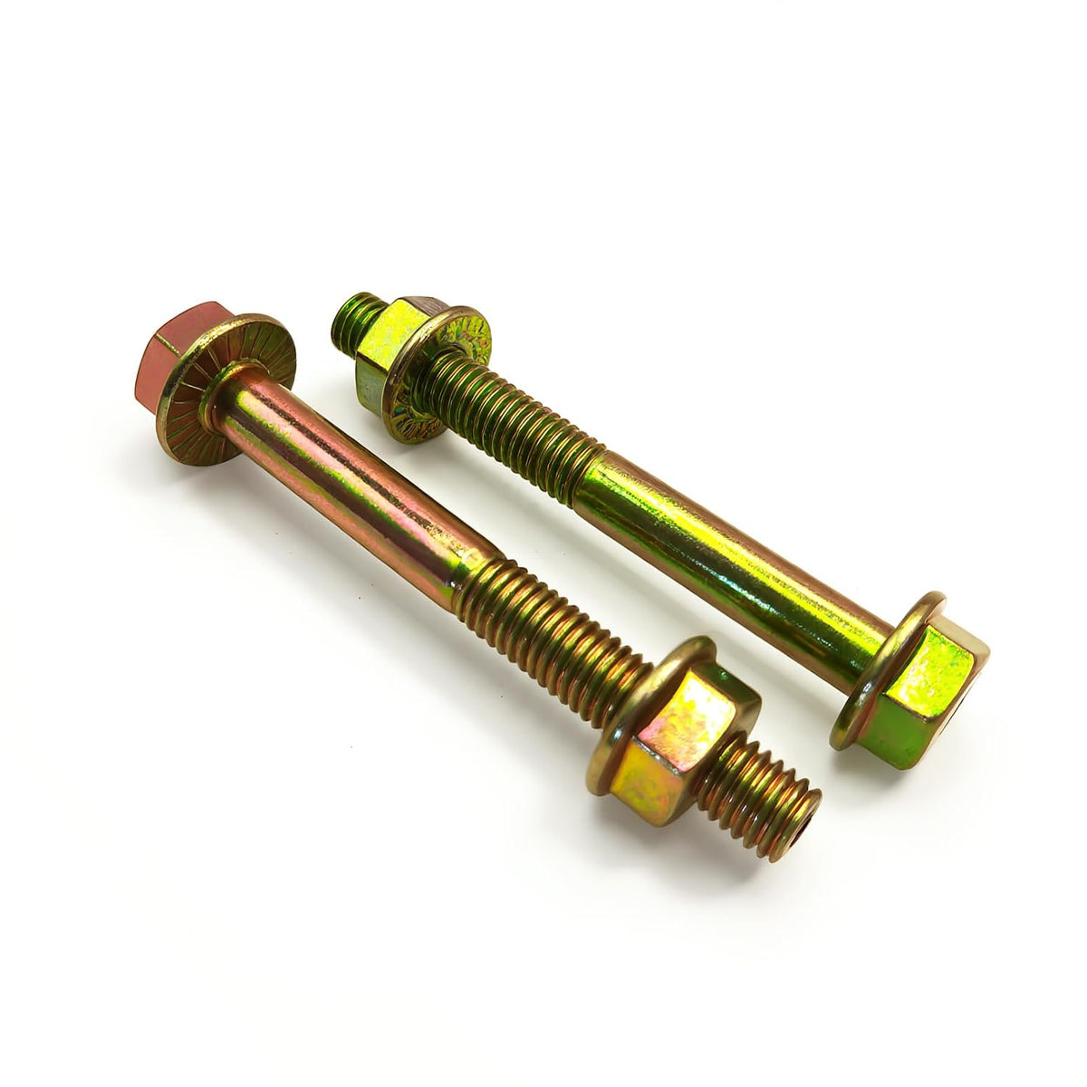 M10-1.5x100mm Flange Bolt Nut Kit, 8.8 Color Zinc-Plated