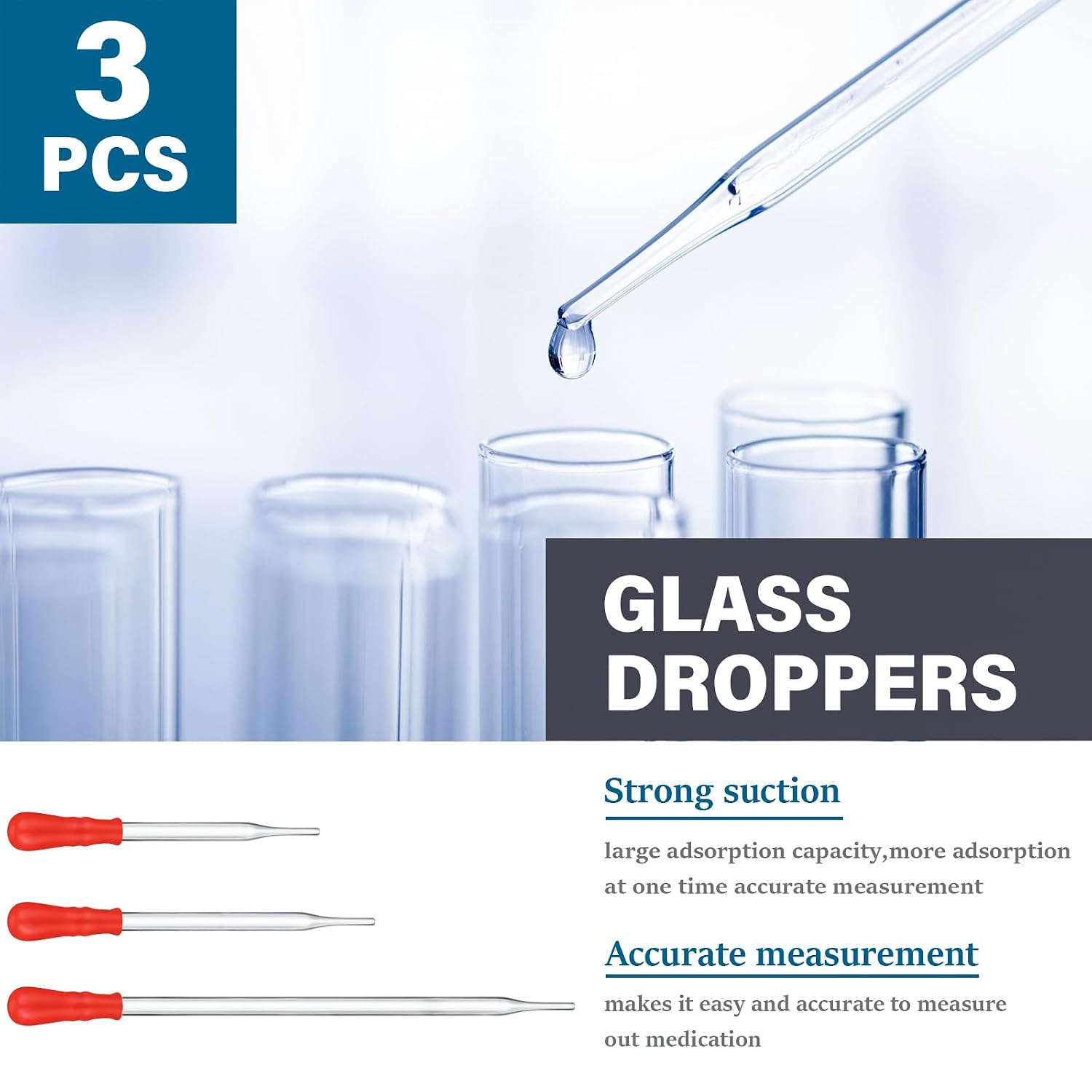 20 Pcs 50/100/250/500/1000ml Lab Glassware Beaker Set Include Graduated Cylinder, Glass Beaker Set, Glass Dropper