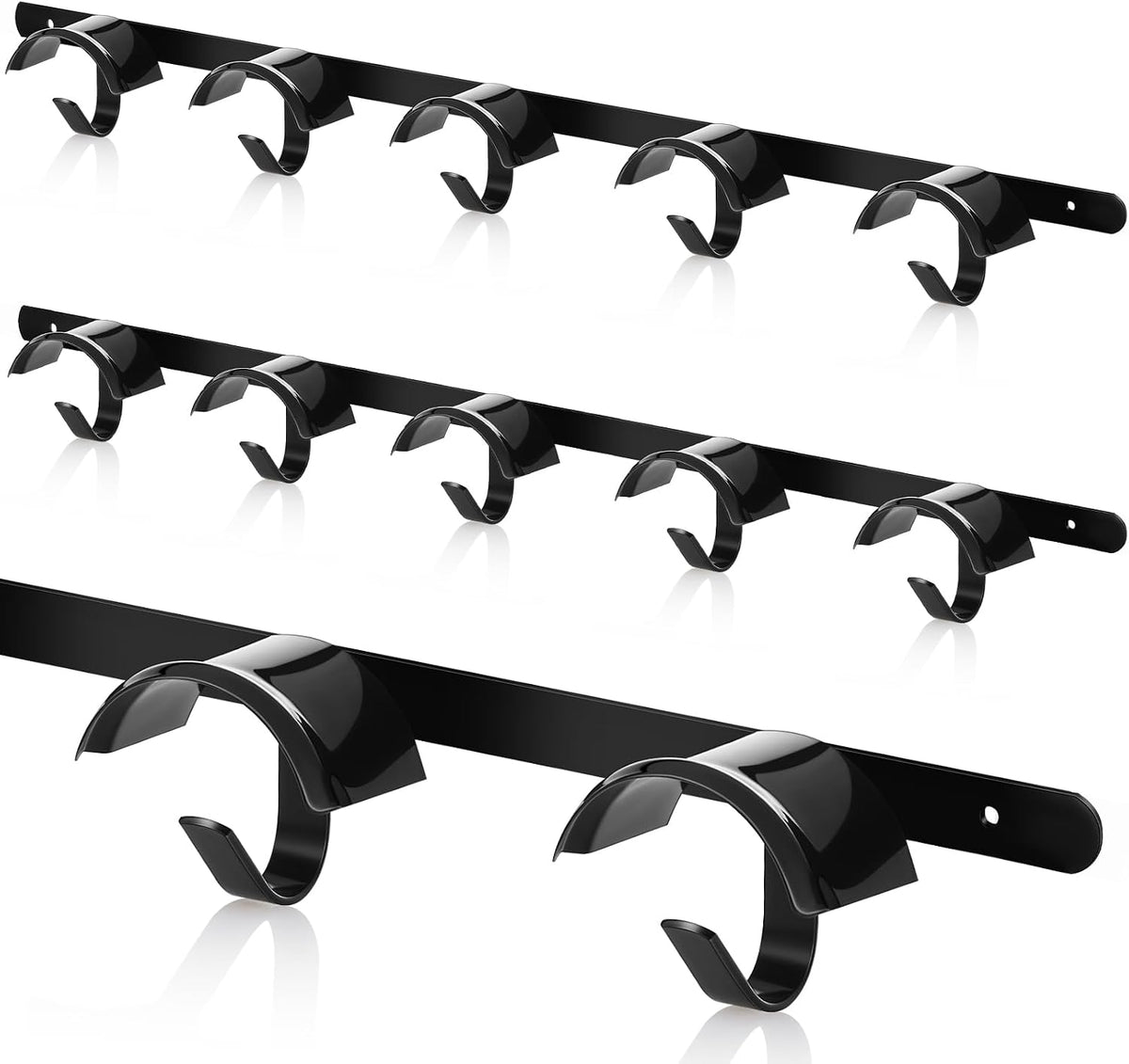 2 Pcs Bridle Rack for Horse Wall Mount, Horse Tack Bulk, Five Hooks