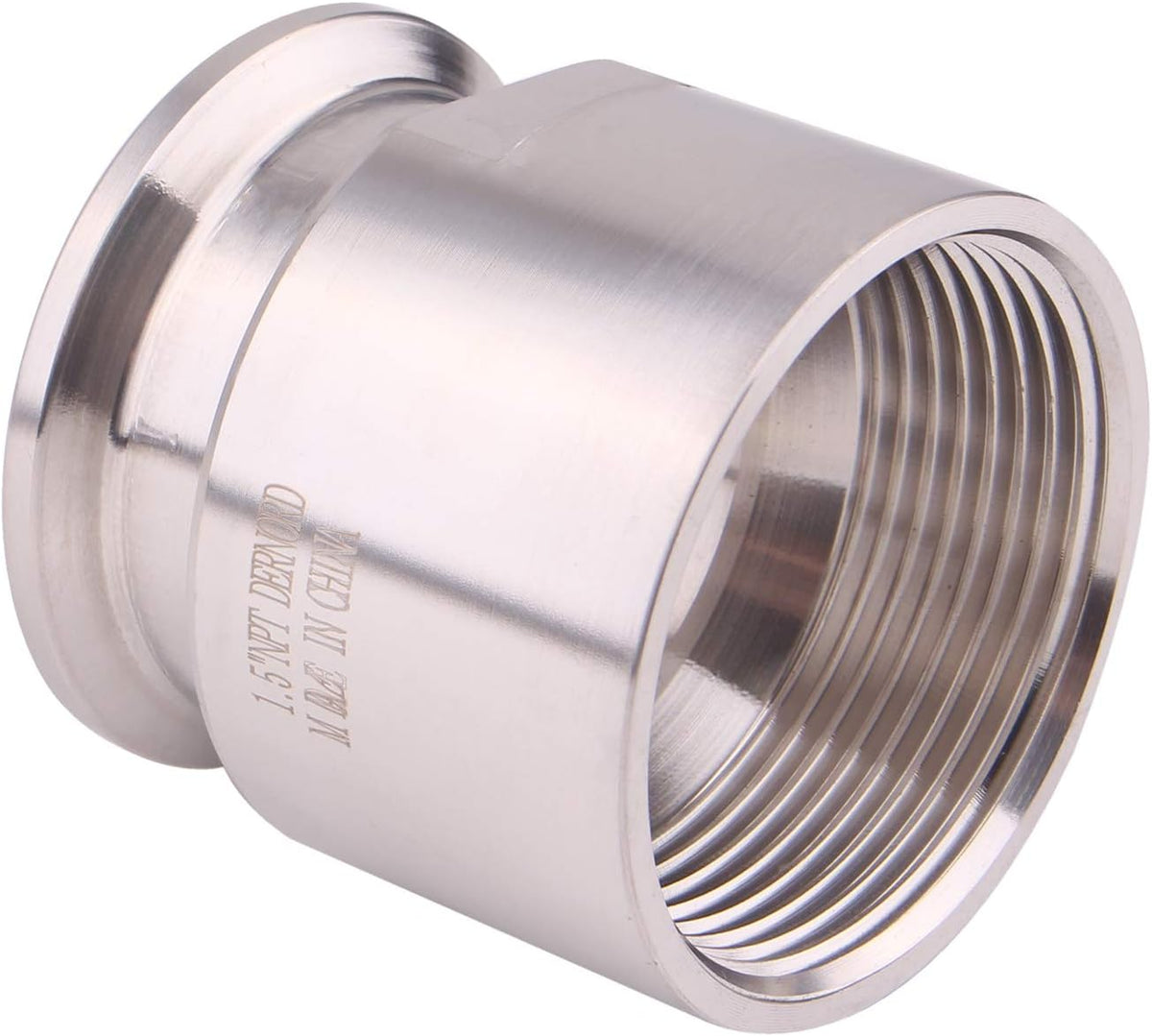 DERNORD 1.5'' Tri clamp Adapter to 1.5 inch FNPT Thread Ferrule Sanitary Pipe Fitting