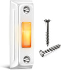 Metal Lighted Doorbell Push Button, Wired Doorbell Switches, White | Heavy Duty LED Lighted Wall Mounted Doorbell