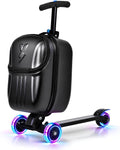 Foldable Ride On Scooter Suitcase with Front Opening, Lightweight Carry On Scooter Luggage for Adults, Teens &