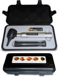 4th Generation Doctor Mom LED Pocket Pro Otoscope with Both Adult and Pediatric Disposable Specula Tips, Battery, and