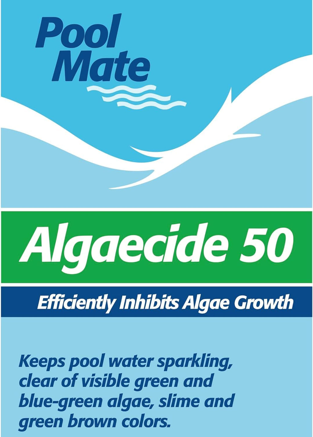 1-Quart, 4-Pack Premium Pool Algaecide 50, Made in USA
