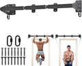 Wall Mounted Pull Up Bar - Heavy Duty 500 LB Capacity Doorway Chin Up Bar for Home Gym, Sturdy Steel Construction