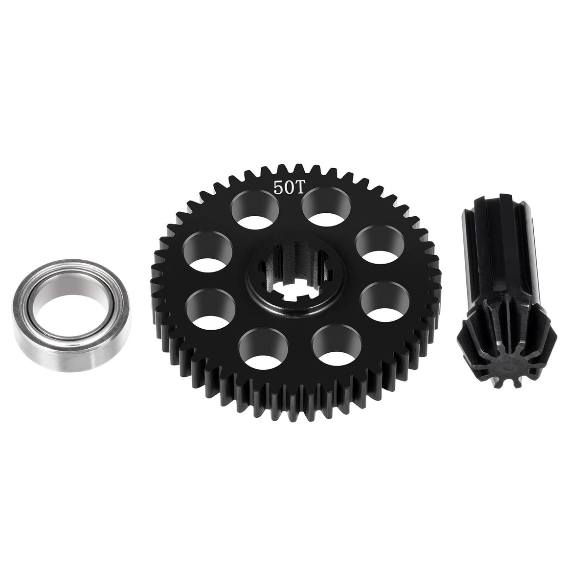 BRKRC Steel Diff Spur Gear Pinion Assembly Drive Gear for Hyper Go H16BM